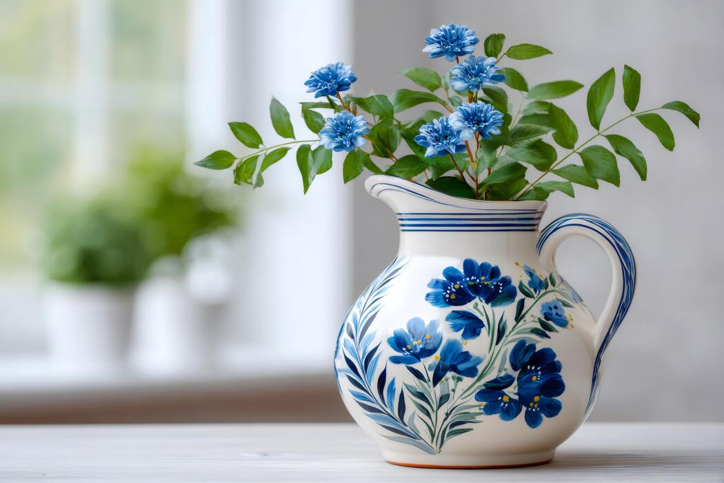 blue vase decorating ideas overview